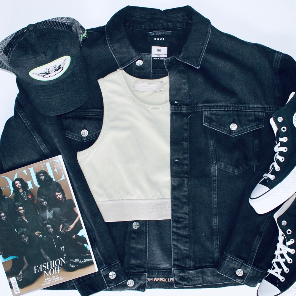 KSUBI Black Denim Oh G Jacket